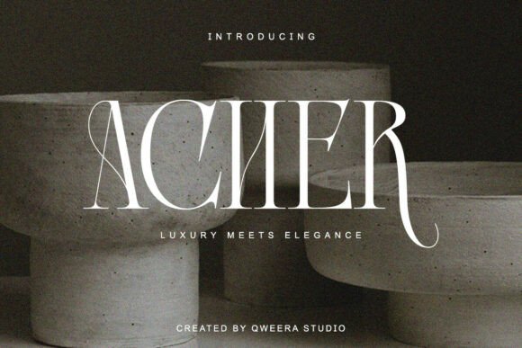 Acher: A Refined Serif Font for Polished Branding