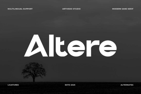 Altere: A Sans Serif Font That Makes Your Campaigns Instantly Clear