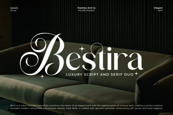 Bestira Duo: A Luxury Serif & Script Font for Real Branding