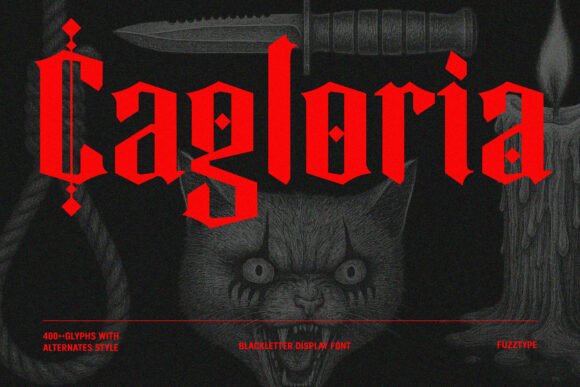 Cagloria: A Bold Blackletter Font for Digital Impact