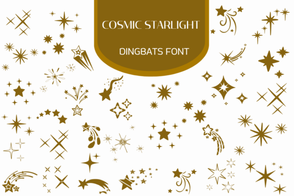 Cosmic Starlight: A Dingbat Font That Sparkles—Not Just for Greeting Cards