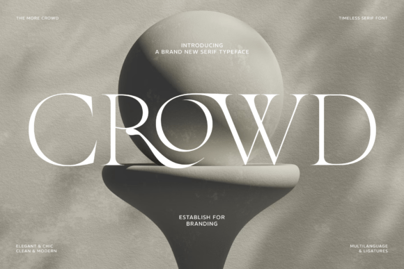 Crowd: A Serif Typeface That Elevates Digital Branding