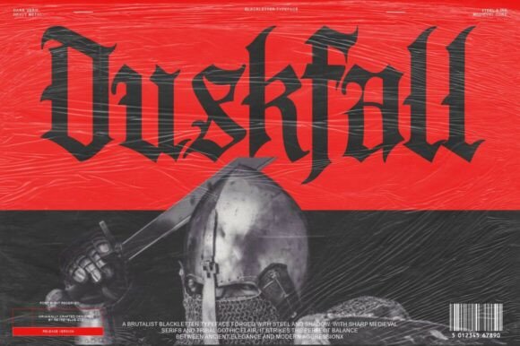 Duskfall: A Blackletter That Earns Its Place