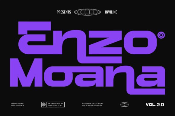 Enzo Moana: A Bold, Modern Typeface for Impactful Branding