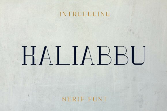 Kaliabbu: A Serif Font That Anchors Editorial Calm