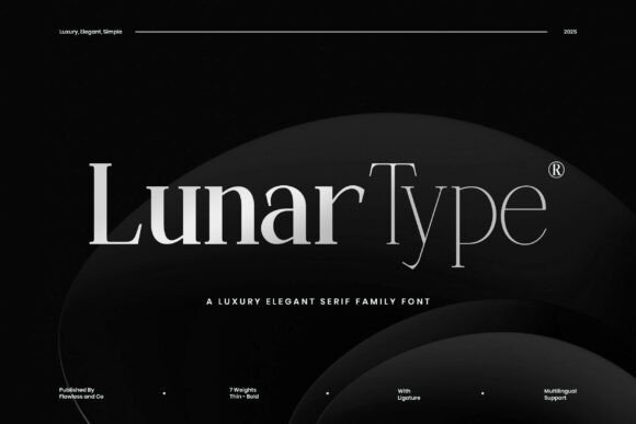 Lunartype: A Refined Serif for Thoughtful Branding
