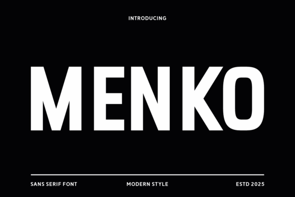 Menko: A Confident Sans Serif Font for Campaign Graphics