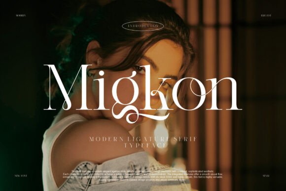 Migkon: A Refined Serif Font for Elegant Digital Branding