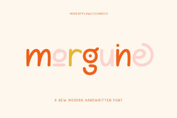 Morguine: A Handwritten Sans Serif Font for Crafters & Makers
