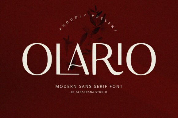 Olario: A Modern Sans Serif That Earns Its Place