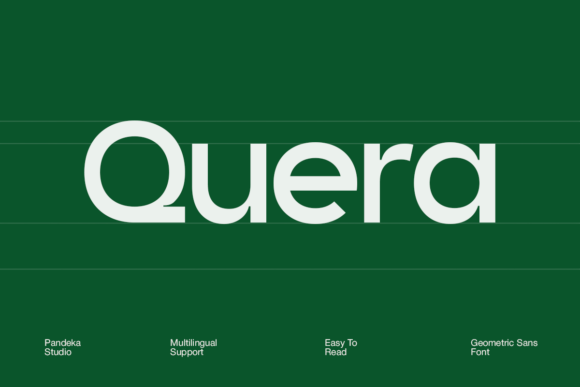 Quera: A Clean, Confident Sans Serif for Small Business Branding