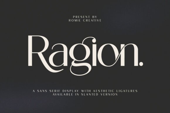 Ragion: A Modern Sans Serif That Earns Its Place