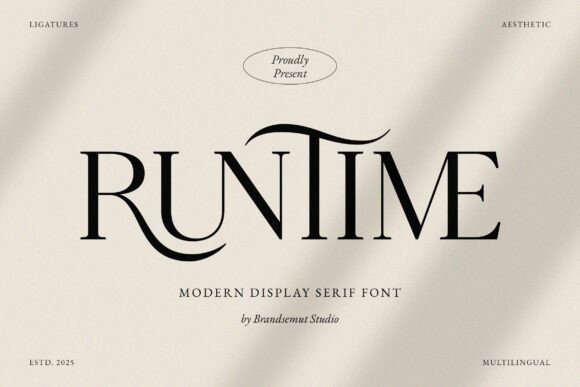 Runtime: A Modern Serif Display Font for Editorial Calm