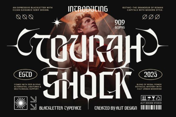 Tourah Shock Typeface: Bold Clarity for Campaign Headlines
