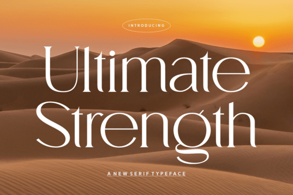 Ultimate Strength: A Bold Serif Font for Impactful Web Design
