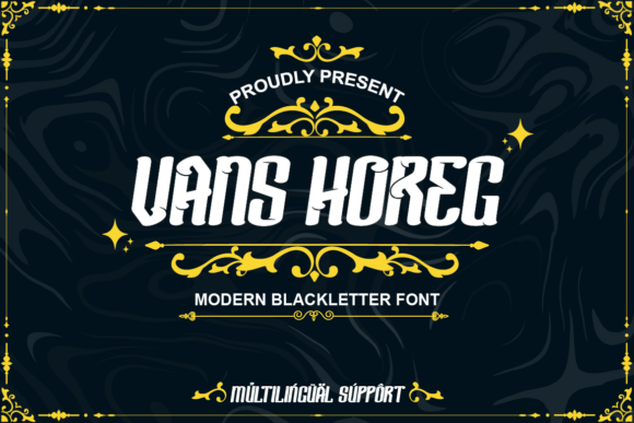 Vans Horeg: A Modern Blackletter Font for Impactful Brand Visuals