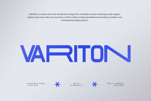 Variton: A Modern Sans Serif Font That Elevates Your Brand