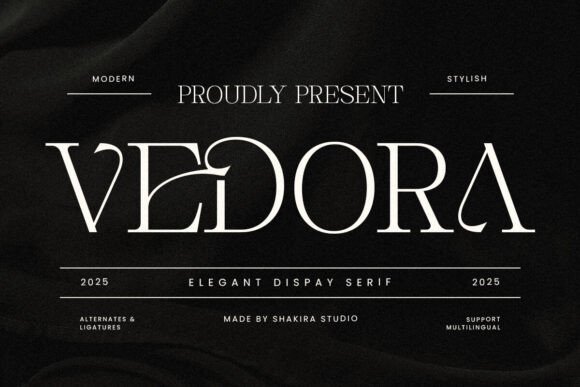 Vedora: A Serif Font That Breathes Quiet Confidence